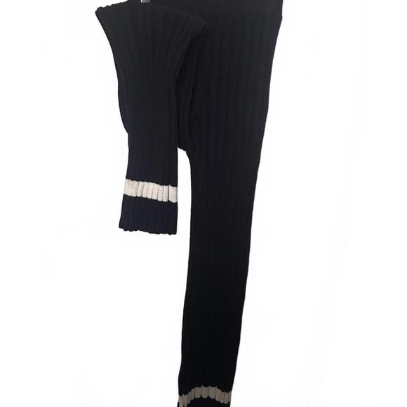 Sincerely Jules Navy/White Ribbed Crewneck Pullover Sweater Set Women's Small - Picture 8 of 9